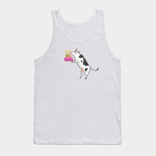 Cow with Cake Tank Top